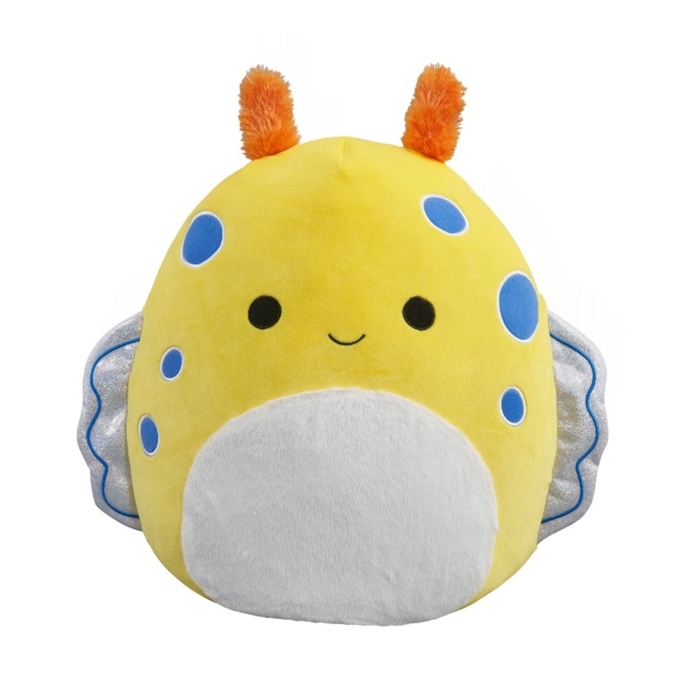 Squishmallows 14 inch RIPPLY the Yellow Spotted Sea Slug - RARE Silver Foil Tag